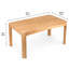 Table de salle à manger Rimini 79 po en bois d'acacia massif, fini naturel, montage facile, 8 couverts-1133526208-1133526210