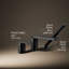 Parallel Single Handle Deck Mount Bath Faucet with Handshower-1413537738