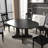 Dining Table For Farmhouse Kitchen 59X43 Inch Expandable Oval Table Top With Removable Leaf Trestle X Shaped Base Black-690486750-690486753