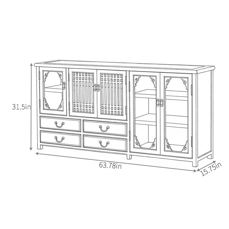 Retro Artistic Style Sideboard