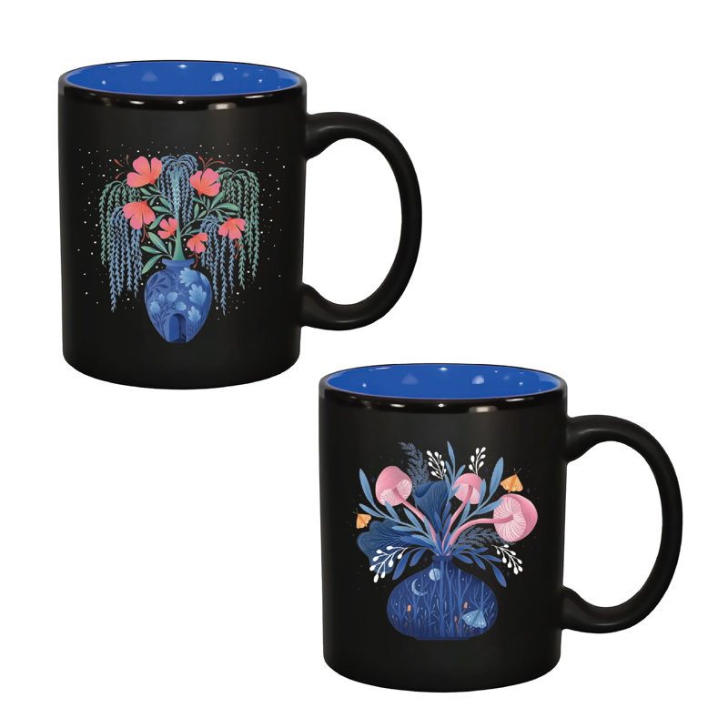 Ensemble de grandes tasses 11 oz Whimsical Arrangement