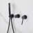 Modern 10" Wall Mounted Rainfall Shower System With Handheld Shower, Rotatable Shower-129178240