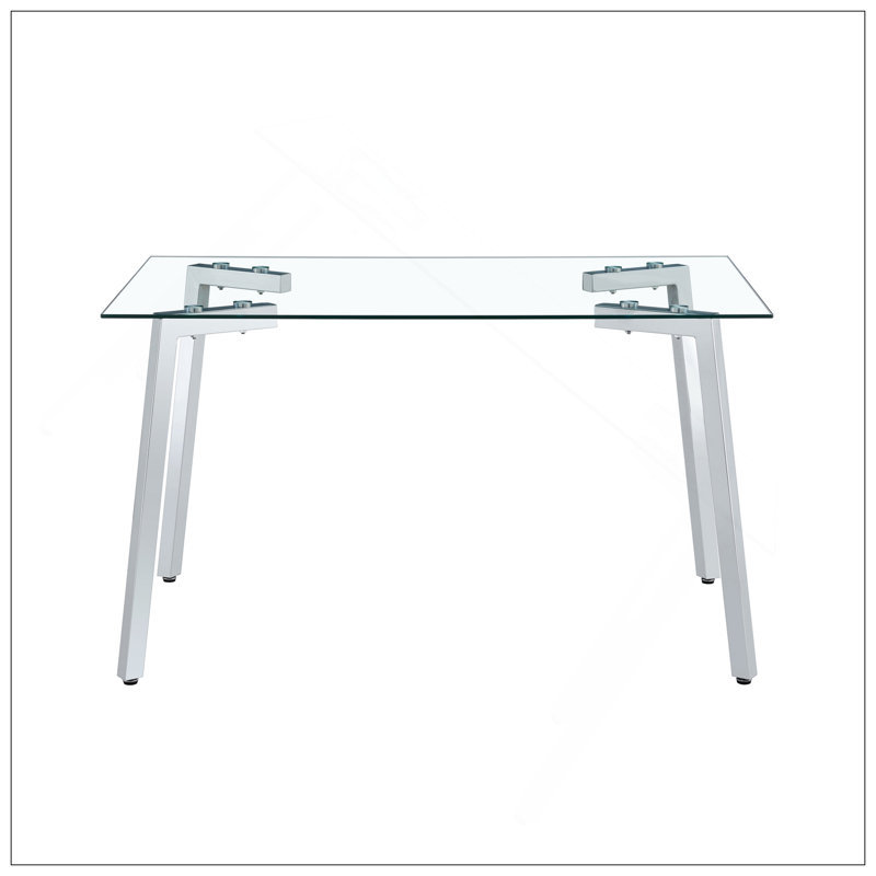 Table de salle à manger Modern 4 Modern, Argent argent