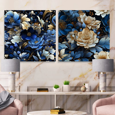 Paredes - Floral Acrylic Wall Art Glass Set Of 2