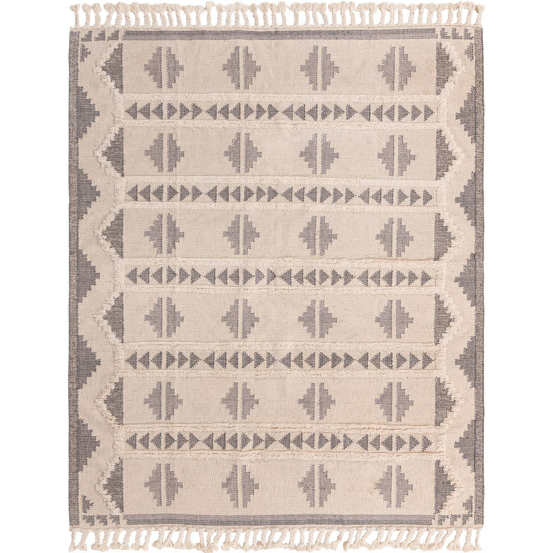 Allivia Wool Abstract Indoor Rug, Rectangle 8' x 10'