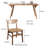 Solid wood ash modern dining table sets.