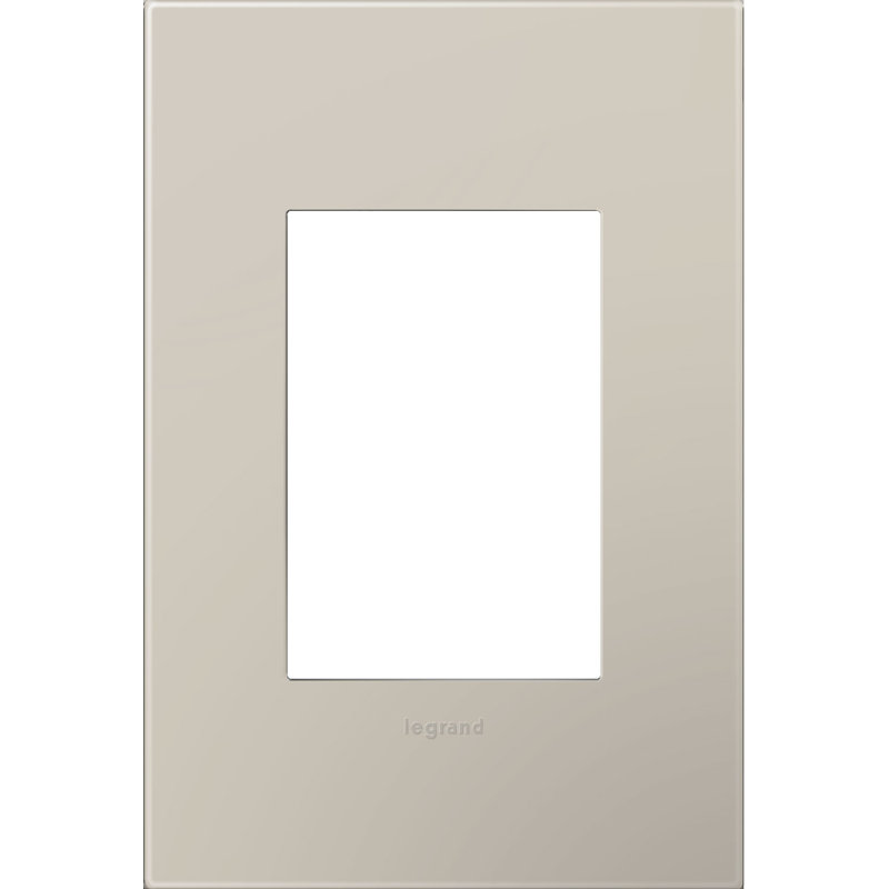 Legrand adorne 1-Gang + plaque murale (1, graphite), Grège