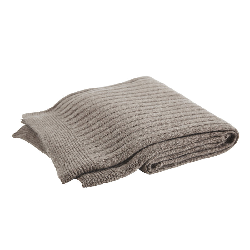 Celestial Wool Blend Reversible Throw Pillow, 50" W x 70" L, Slate