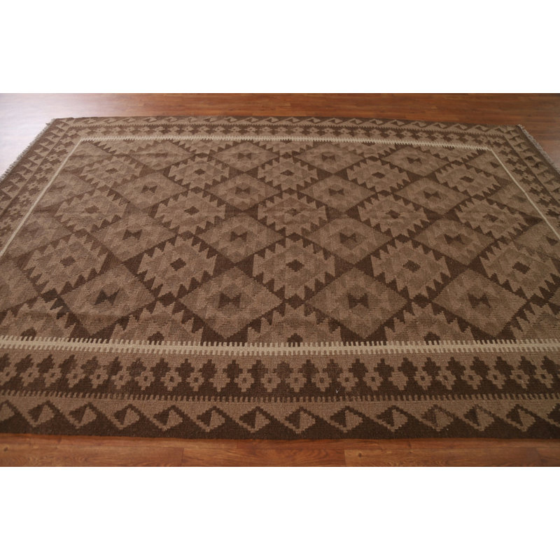 Tapis oriental brun Kilim 7 x 10