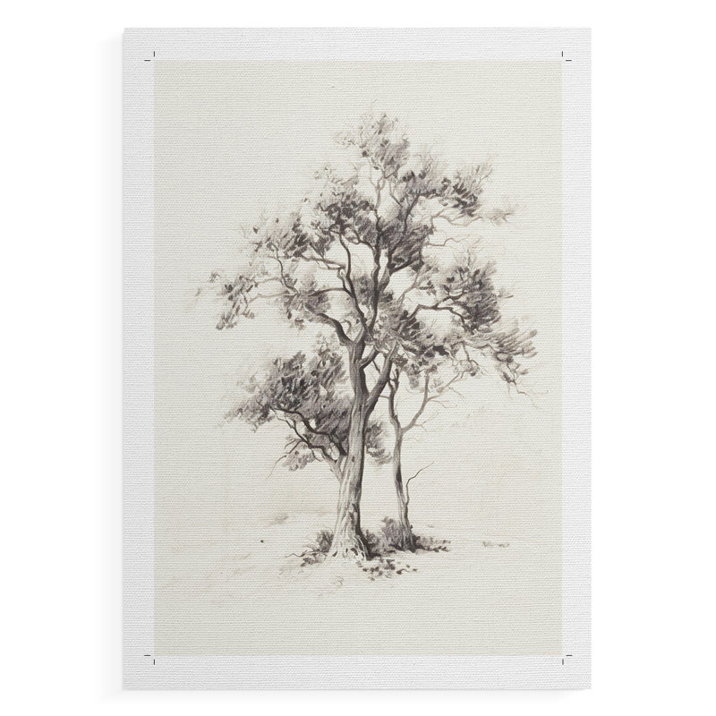 Paysage rétro I - impression sur toile seulement - non encadrée, H 27 po x l 18 po