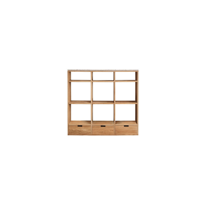 Miho Solid Wood Bookcase