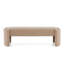 Élégant et simple banc de repose-pieds en forme de chameau clair
