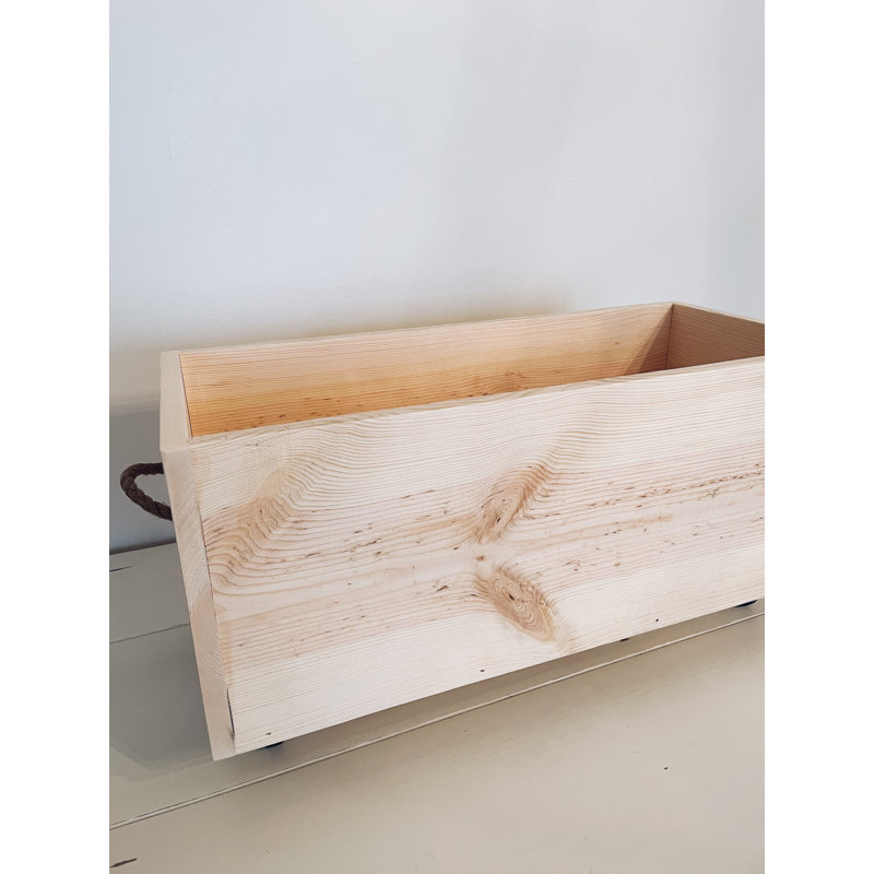 Addielynn Customizable Solid Wood Storage Box, Yes