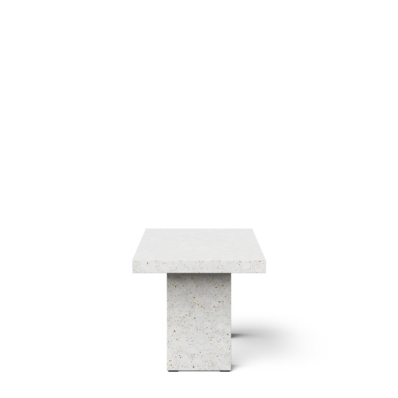 Mixx Elcor 82.75, 82.75" L x 39.25" W, Ivory Terrazo, Counter Table (36.25" Height)