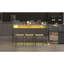 Console 59 po avec 3 tabourets, prise de courant, ambiance à DEL et fonction de rangement, faite de matériaux de haute qualité, pour la cuisine de la salle à manger Mobilier de bar 4 pièces: cadre de 59 pouces, cuisine, salon