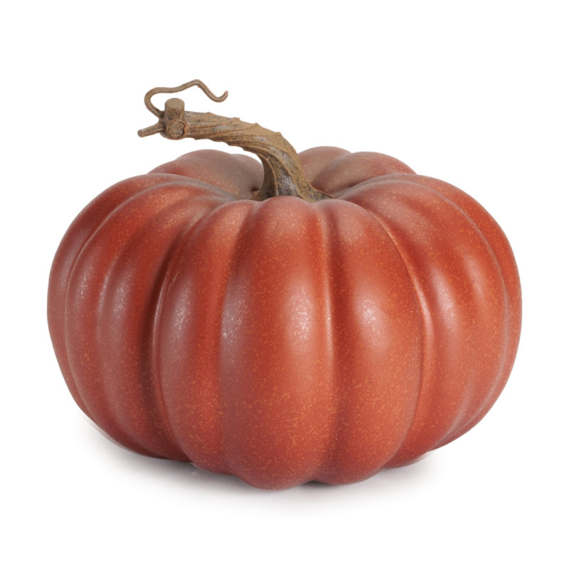Ensemble de 2 citrouilles décoratives rustiques
