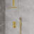 10" High-Pressure Rainfall Shower System, Ceiling-Mount Faucet Set with Handheld Spray, Pressure-Balanced Valve-75826452