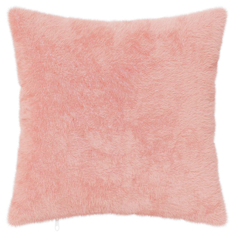 Light Grey Cushion Cover, Square 35cm, Pink