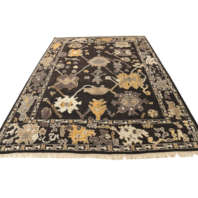 Tapis noir 8 x 10 Pettaway