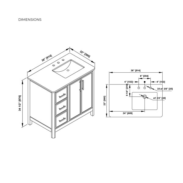 Dimensions du produit