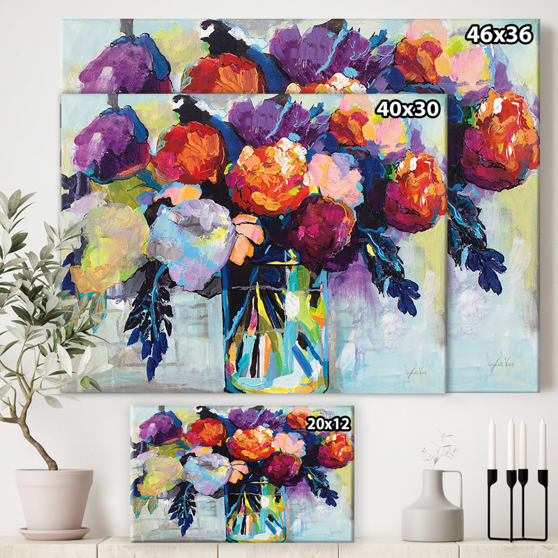 Impression sur toile tendue, H 16 po x l 32 po x P 1 po