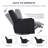 Tucker 33" Wide Modern Chenille Swivel Glider-1233698457