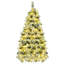 Arbre de Noël enneigé 6 pi avec pommes de pin, 403 pointes, 250 lumières DEL multicolores, 11 modes de clignotement, décorations des Fêtes