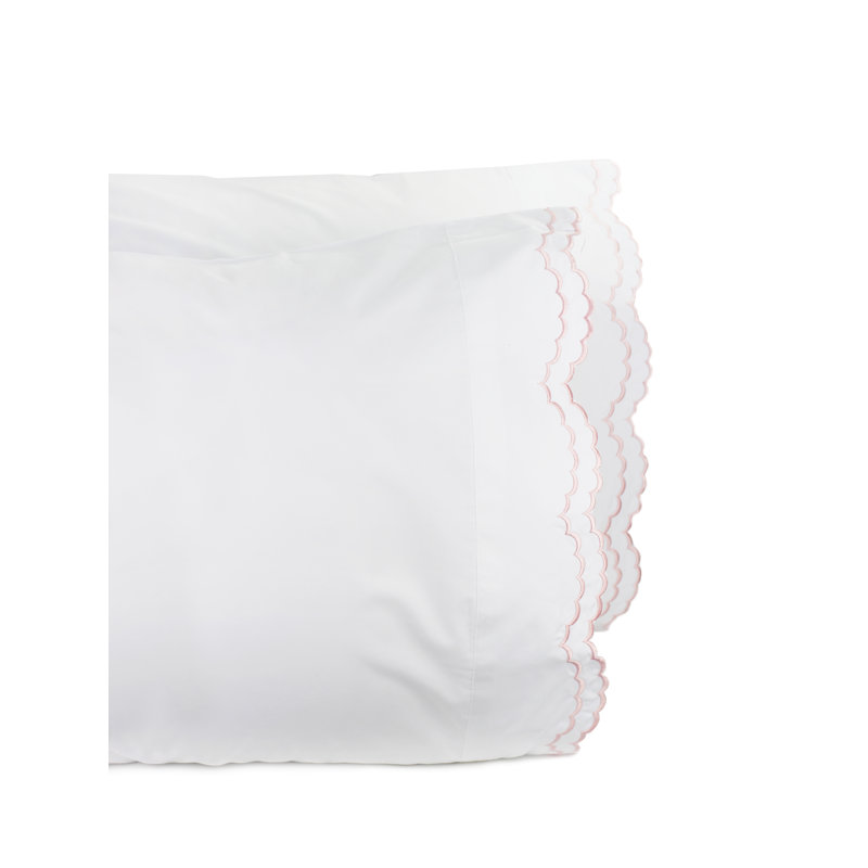 Bartlow - Set of 2, Pink/White, Standard Pillowcase