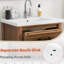 Meuble-lavabo 24 po avec lavabo en céramique et meuble de rangement moderne