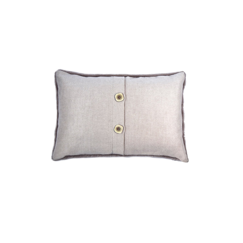 Rectangular Cushion, Taupe, 60x40