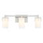 Éclairage pour salle de bain 3 lumières Savoy House Caldwell en nickel satiné-880402503-918299680-918299681