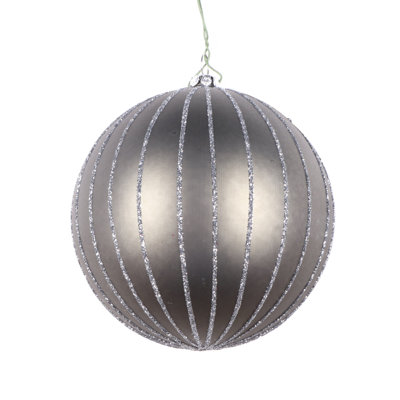 Ornement boule mat scintillante