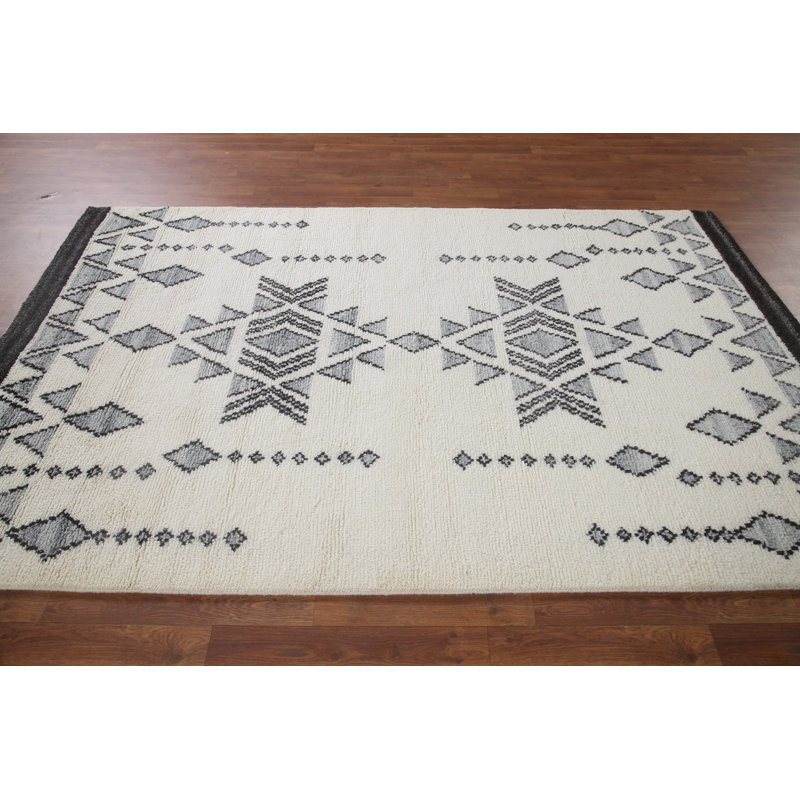 Tapis géométrique indien 5 x 8