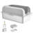 6 in Deep Cat Litter Box Odor-Free Litter Box with Filtering Foot Board-105368525