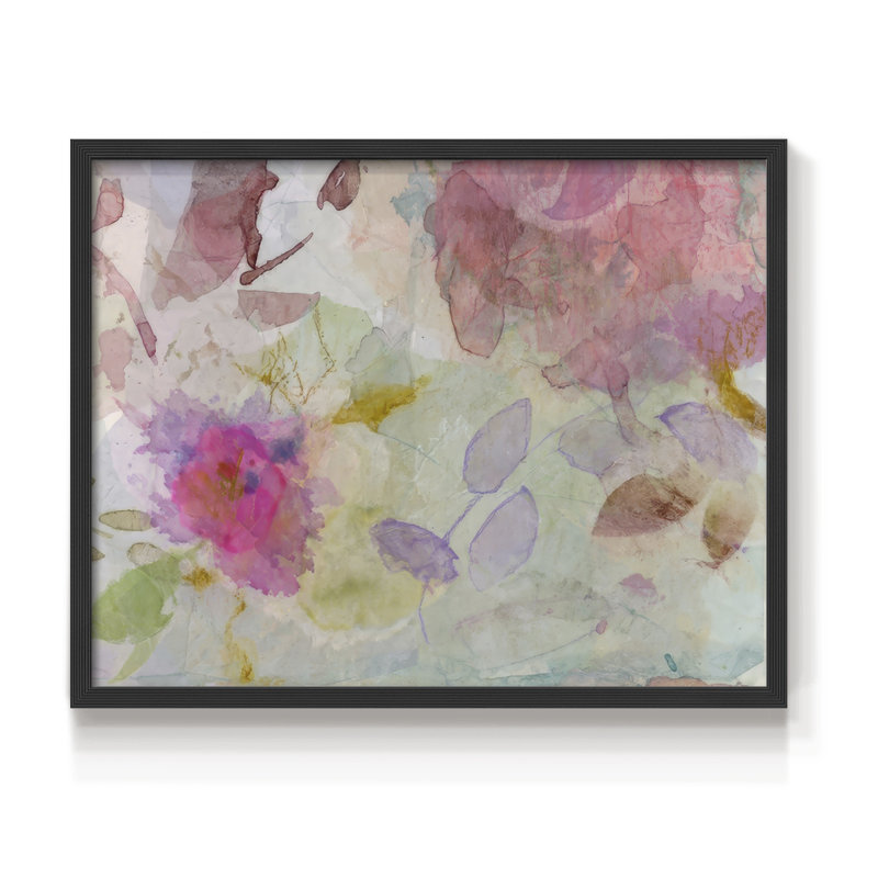 Doux été VII - reproduction encadrée, H 11 po x l 14 po, Noir, noir, noir, noir