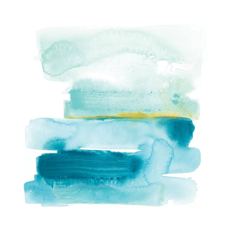 Liquid Shoreline I by June Erica Vess - Wrapped Canvas Painting, 30.48 cm H x 30.48 cm W