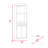 5-Bottle 2-Shelf Bar Cabinet