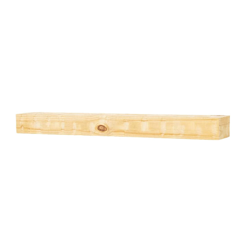 Country Living Wood Fireplace Mantel Shelf, Matte Clear, 48"