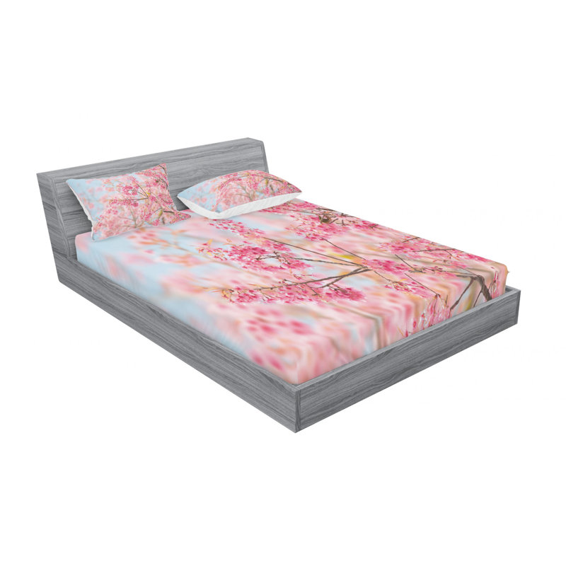 Microfiber Sheet Set, Queen Sheet Set with Fitted Sheet