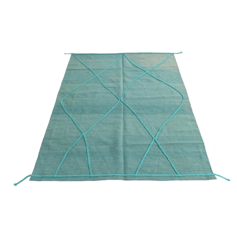 Tapis bleu sarcelle Julian