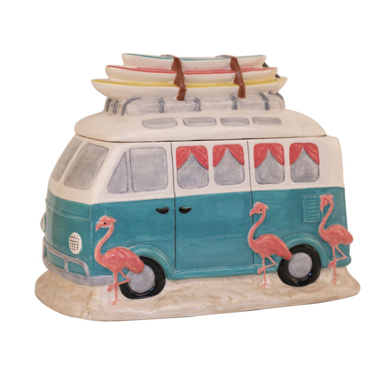 Pot à biscuits Flamingo Camp Van