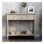 Console Daisy Series avec deux tiroirs et une tablette inférieure (gris rétro)-895914624
