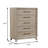 37.6" W Transitional Chest, Oak
