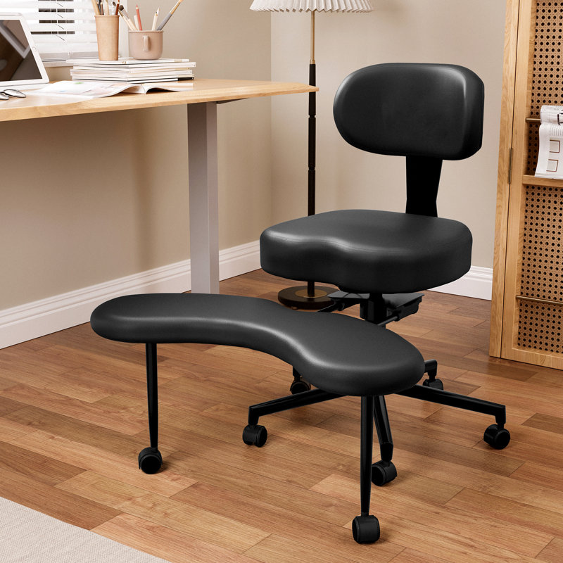 Meditation Chair with Wheels, ADHD Chair For Adults With Adjustable Back Support