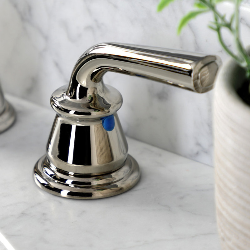 Robinet de salle de bain espacé Kingston, Nickel poli
