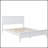 Modern Solid Wood Platform Bed with Durable Pine Frame and Easy-Clean Finish for Comfortable Sleep