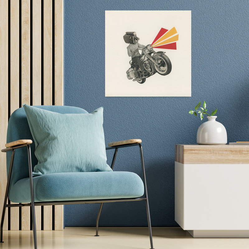 Art contemporain rétro, H 18 po x l 18 po