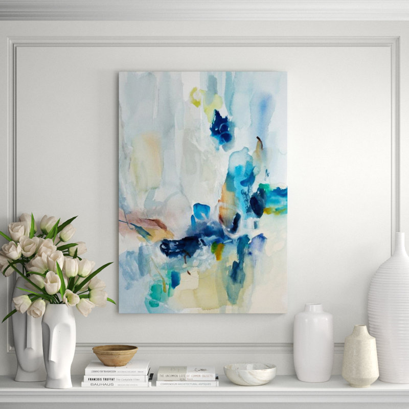Spring Waltz II Print by Jean Kenna, 43" H x 30" W x 1.5" D, Knife Gel