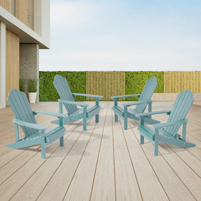 Chaise Adirondack de HiPS résistante aux intempéries