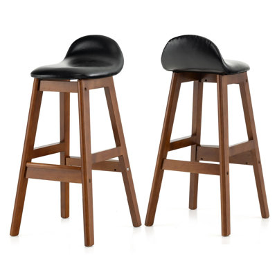 Counter Stool with Solid Wood Frame